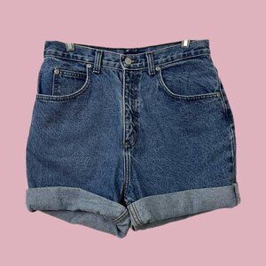 vintage 90s denim high waisted shorts
